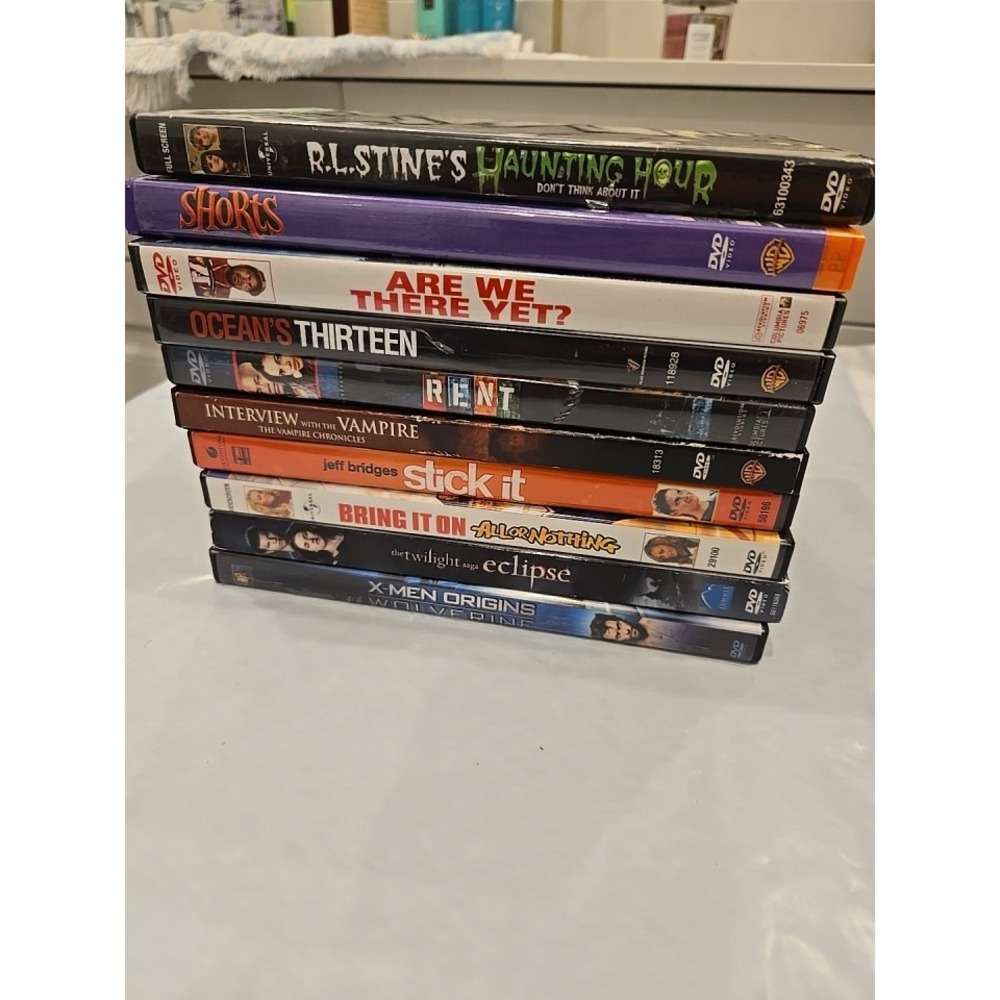 Dvd Lot Of 10 X Wolverine,eclipse,bring it on, Rent and others